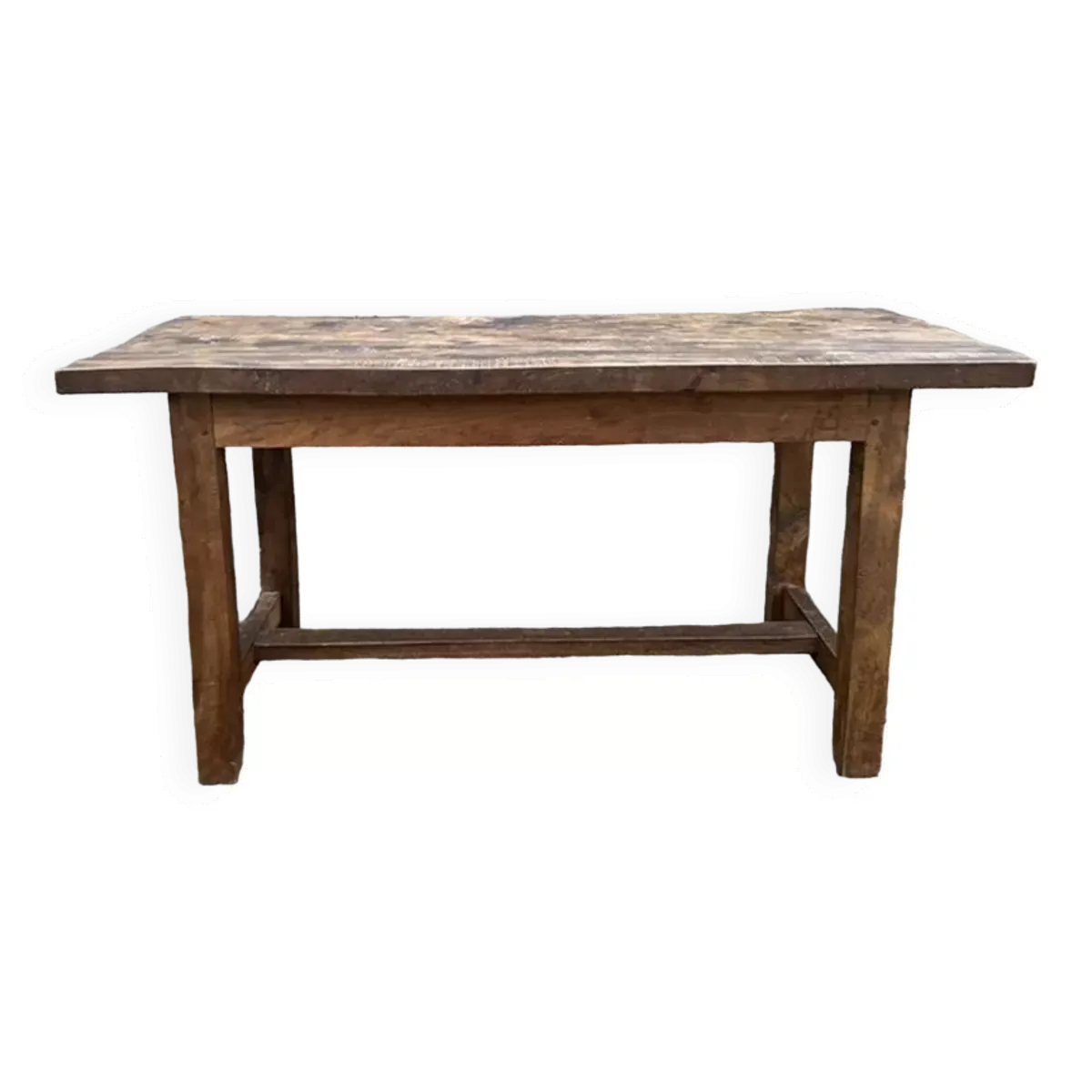 Table basse de ferme, chêne massif, vintage, début XXème s.
