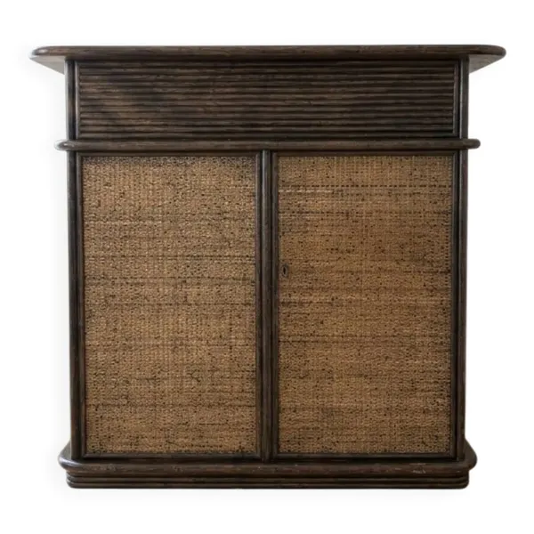 Meuble bar en bois massif