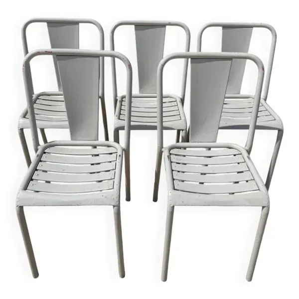 Chaises de bistrot Tolix années 60
