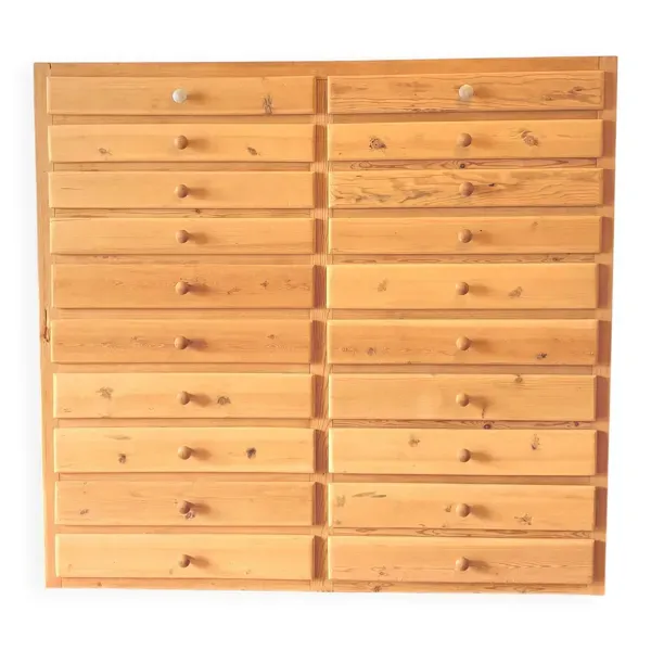 Meuble de métier en pin clair