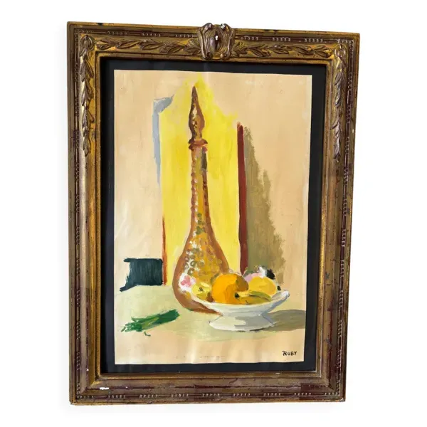 Nature morte signée Ruby
