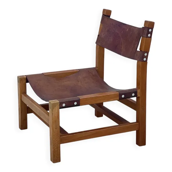 Fauteuil safari vintage 1970