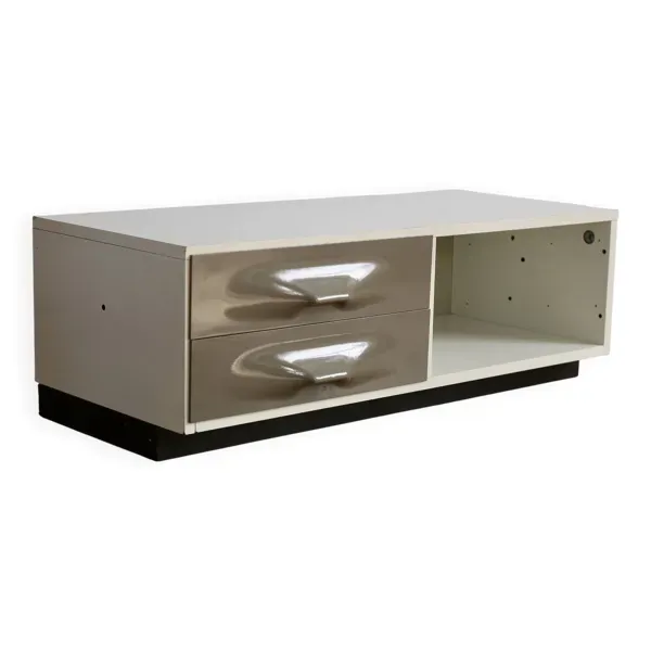Meuble de rangement bas, Raymond Loewy, Doubinsky Frères, années 70