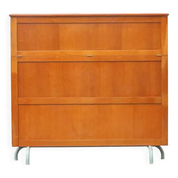 Meuble de rangement, meuble d'école, meuble bois, meuble vintage années 60, décoration intérieur