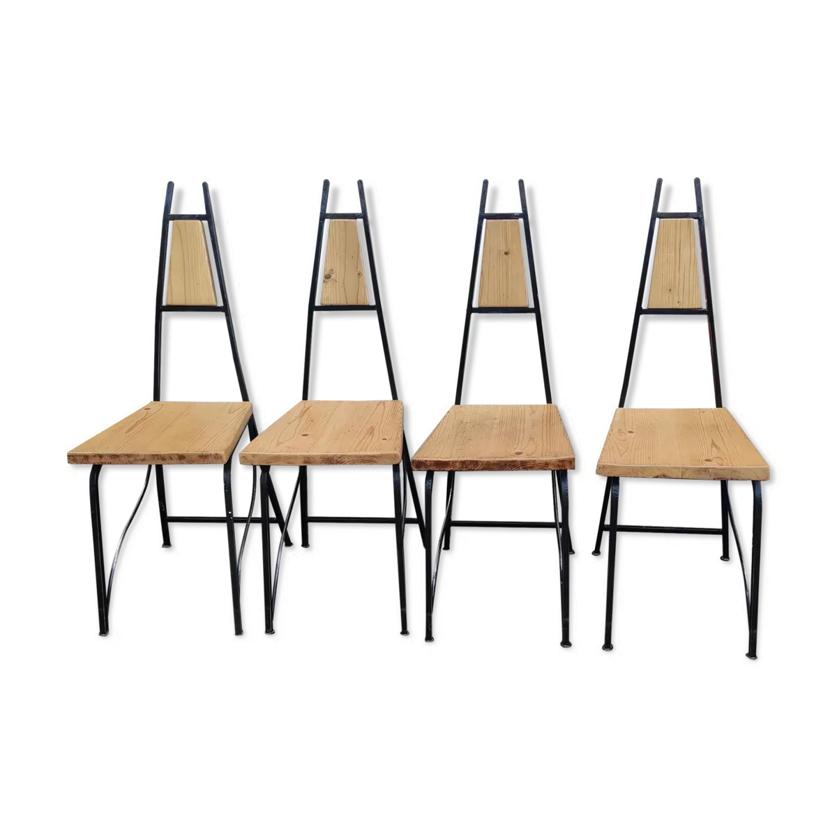 Série de 4 chaises vintage