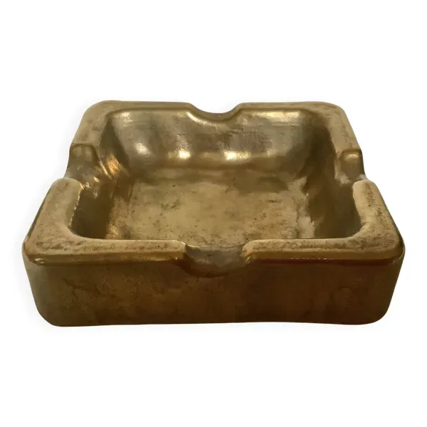 Cendrier en bronze martelé