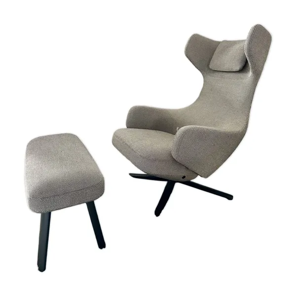 Fauteuil et ottoman Grand Repos par Antonio Citterio édition Vitra