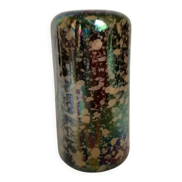 Petit vase moucheté irisé