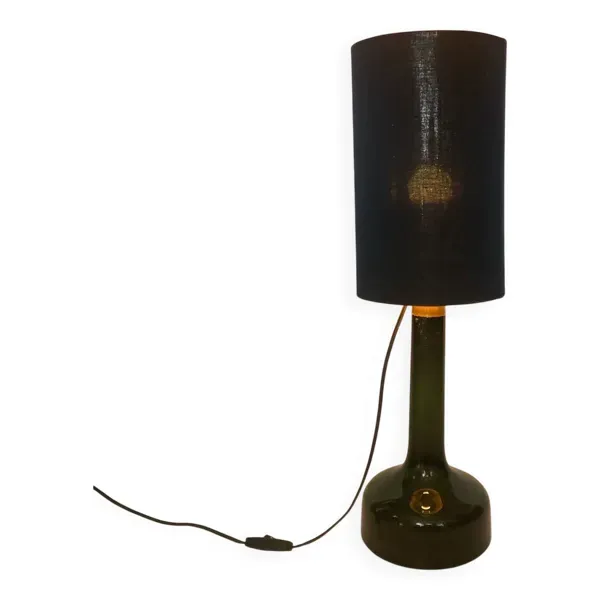 Lampe en Verre par Gunnar Biilmann Petersen pour302  Le Klint, Danemark, 19