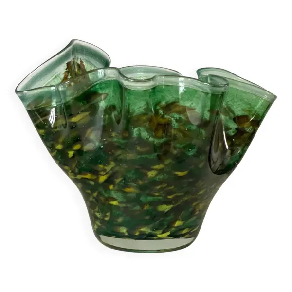 Vase en verre soufflé 1970.