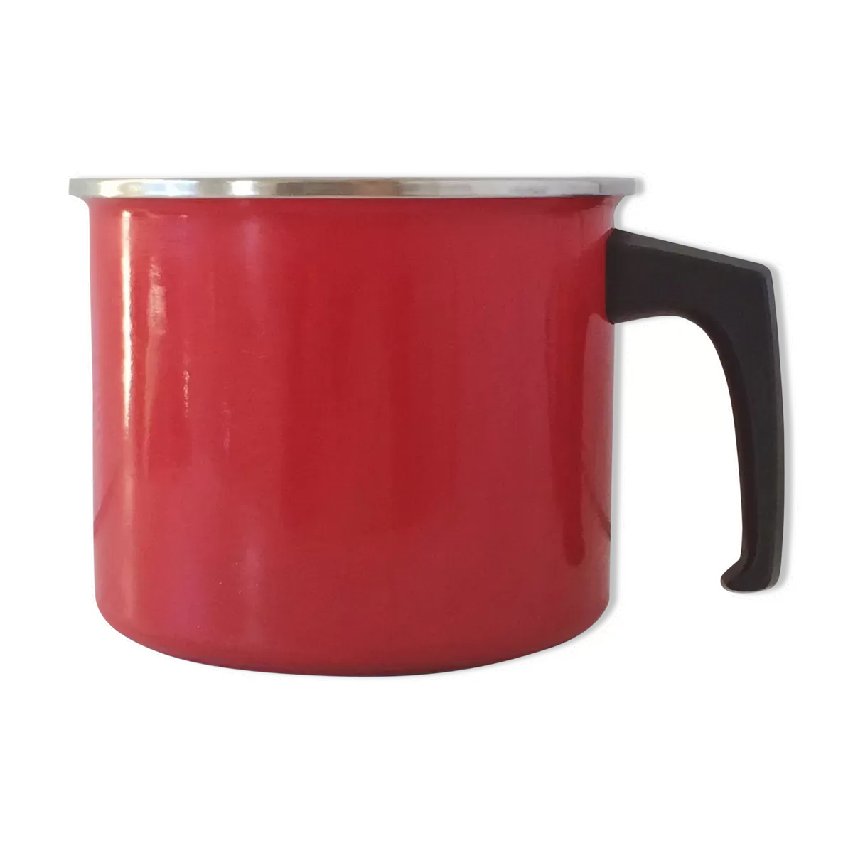 Pot à lait acier émaillé vintage 60/70