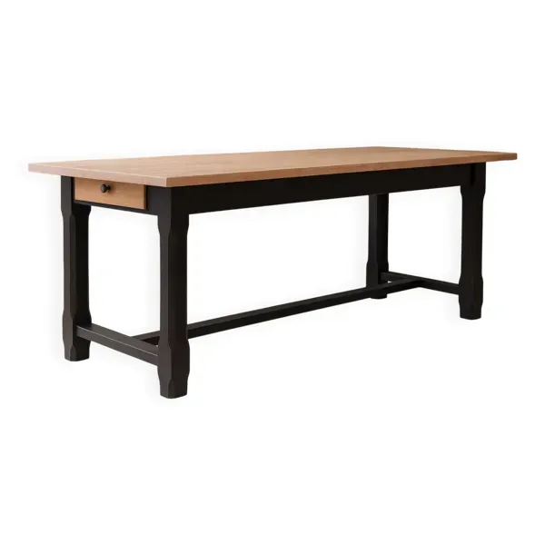 Table de ferme en chêne massif