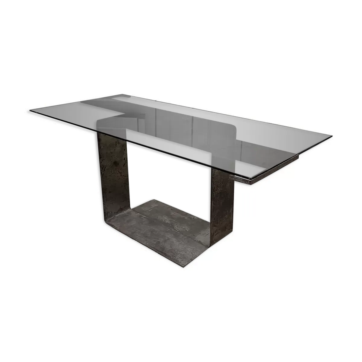 Table basse italienne artisanale 1970