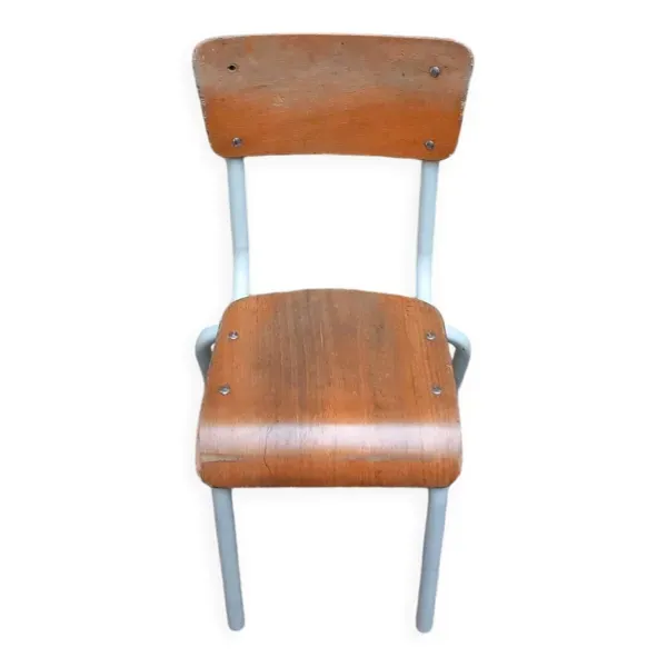 Chaise vintage d'écolier
