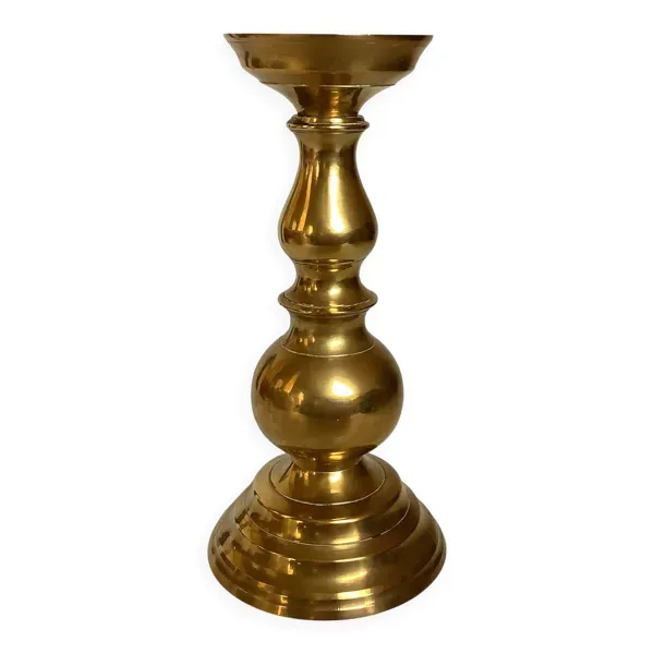 Grand bougeoir en laiton