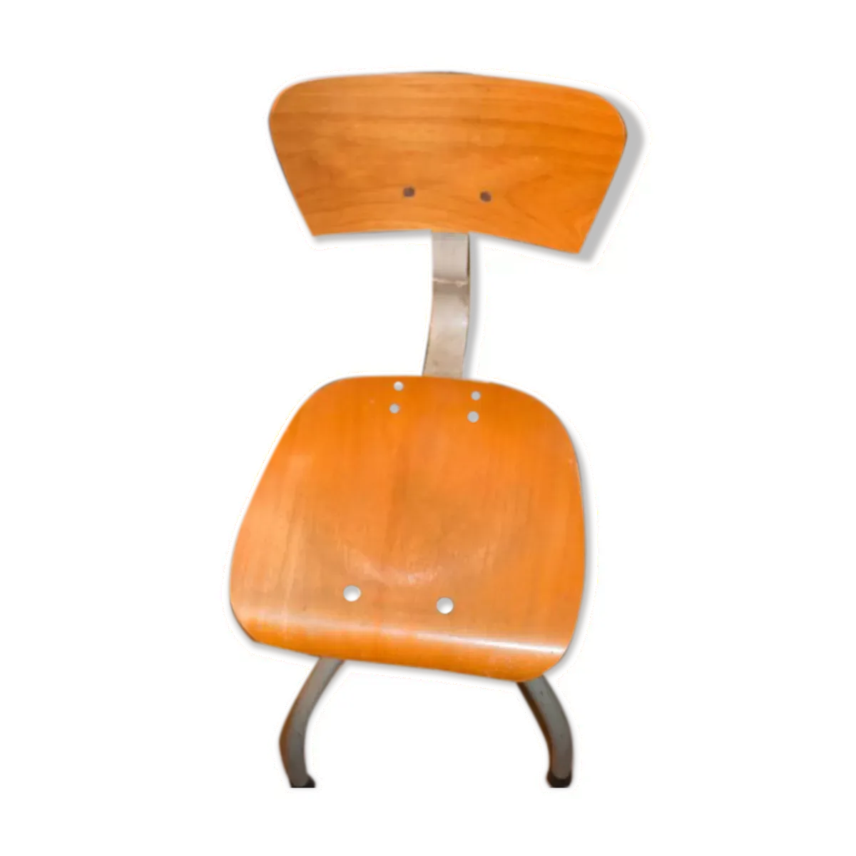 Chaise industriel metal et bois