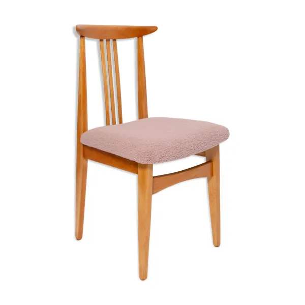 Chaise rose en bois clair par M. Zielinski, Europe, 1960s