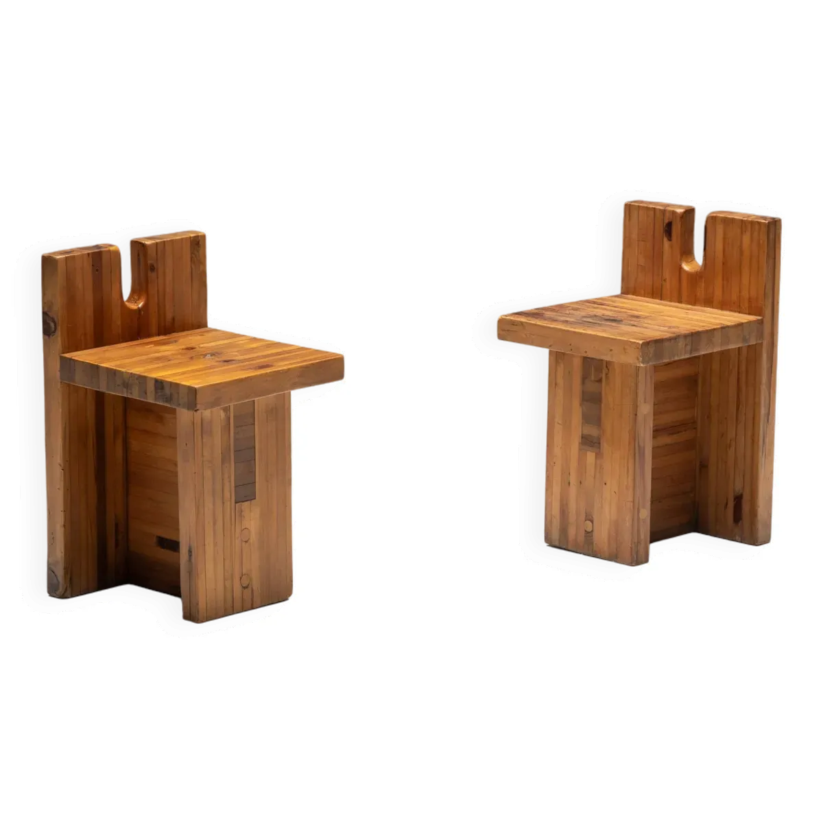 Tabourets sesc par lina bo bardi pour sesc pompeia, brésil, 1970s