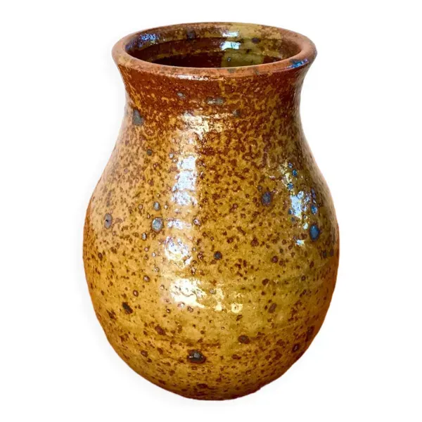 Vase en grès artisanal, années 70