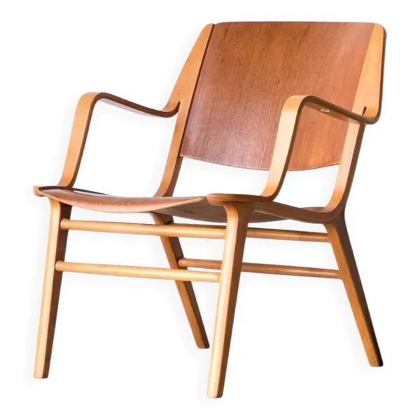 Fauteuil danois vintage AX par Peter Hvidt édition Fritz Hansen, 1950.