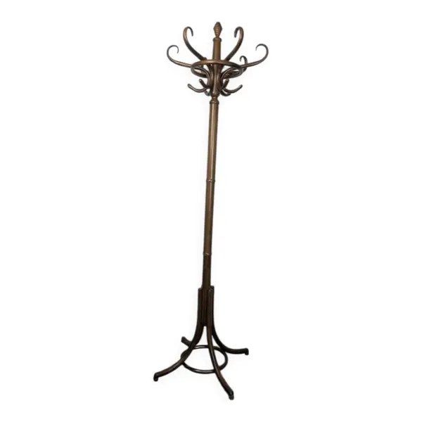 Porte-manteau perroquet bistrot en bois courbé