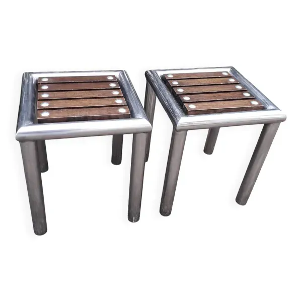 2 bouts de canapé de style industriel