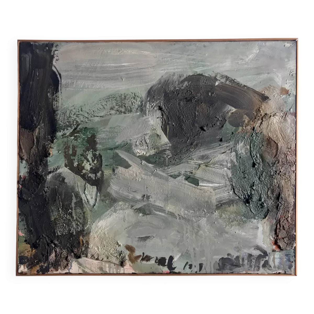 Paul BUTTI, Enval, vers 1990. Huile sur toile signée au pinceau