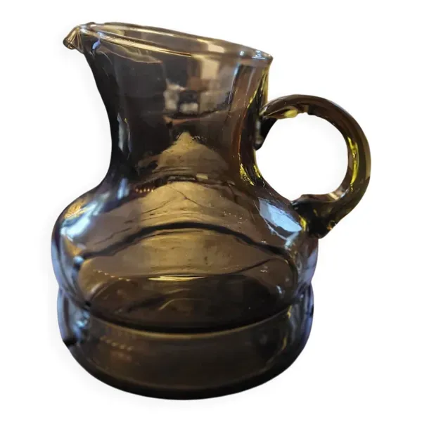 Pichet en verre fumé – Années 70