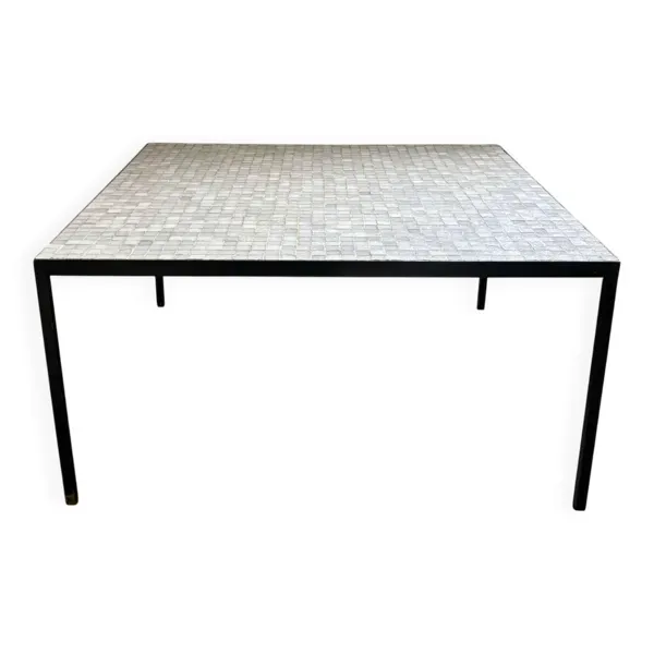 Table basse carrée en mosaïque, design Floris H. Fiedeldij pour Artimeta, Pays-Bas, années 1950