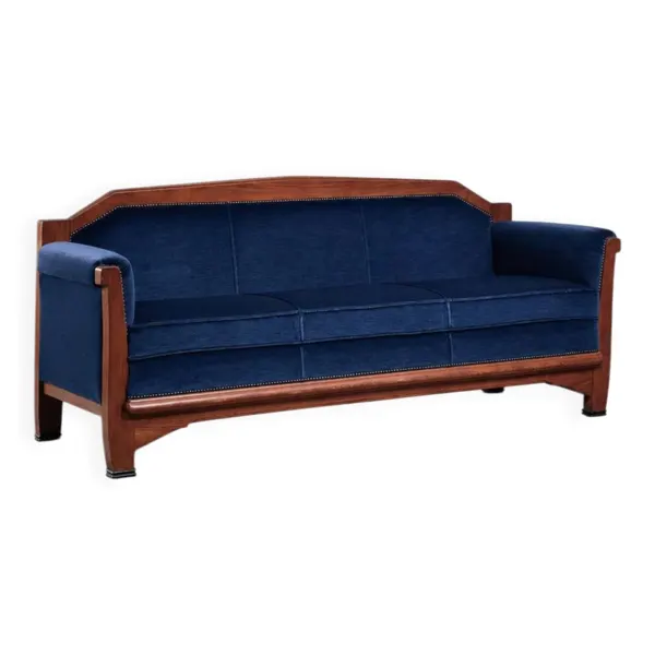Sofa Art Déco École d'Amsterdam, années 1930