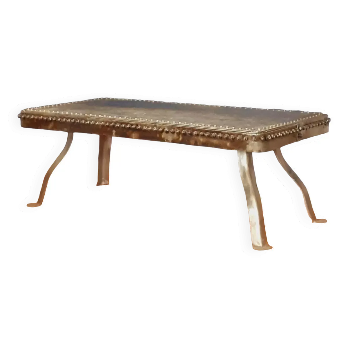 Table basse industrielle.