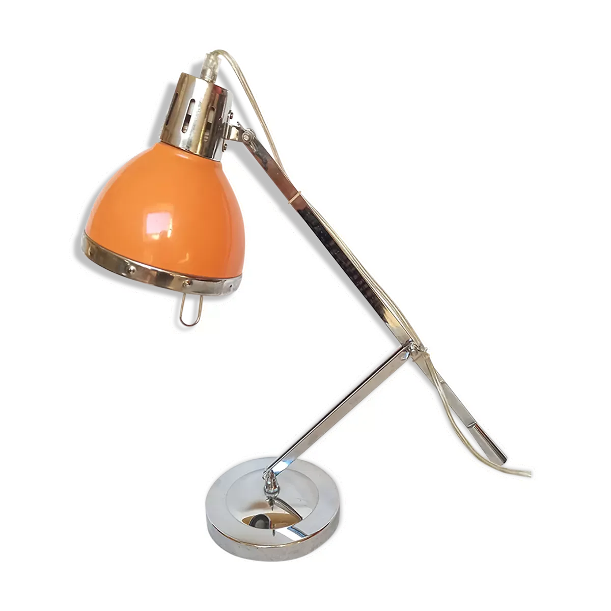 Lampe articulée vintage orange