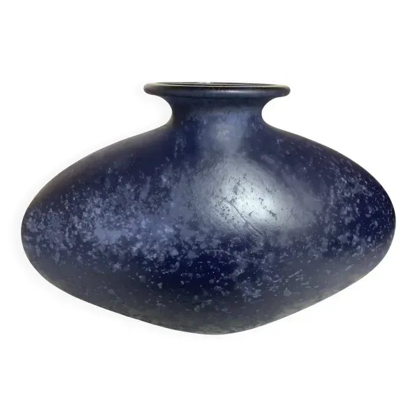 Grand vase ovoïde Scavo bleu