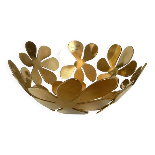 Corbeille coupe dorée design Monika Mulder
