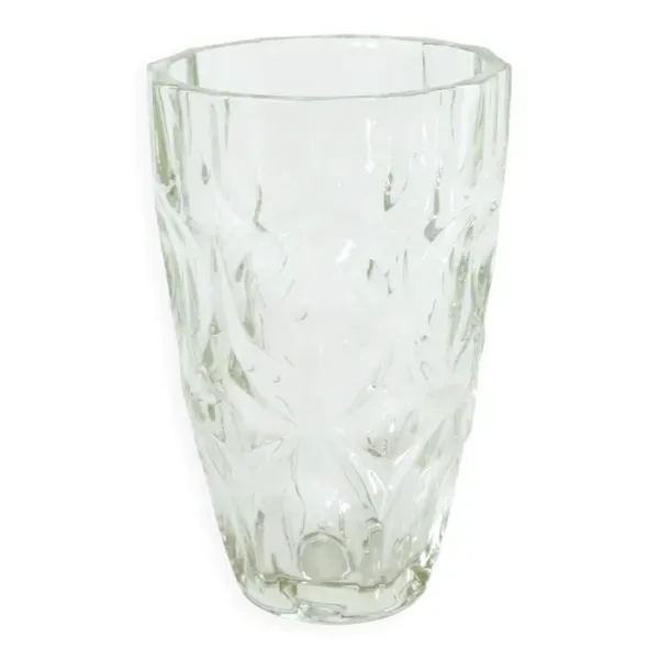 grand vase en verre moulé, Art Déco, 1930 - 20 X 14 cm