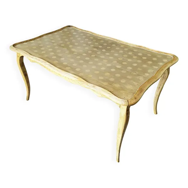 Table basse patinée