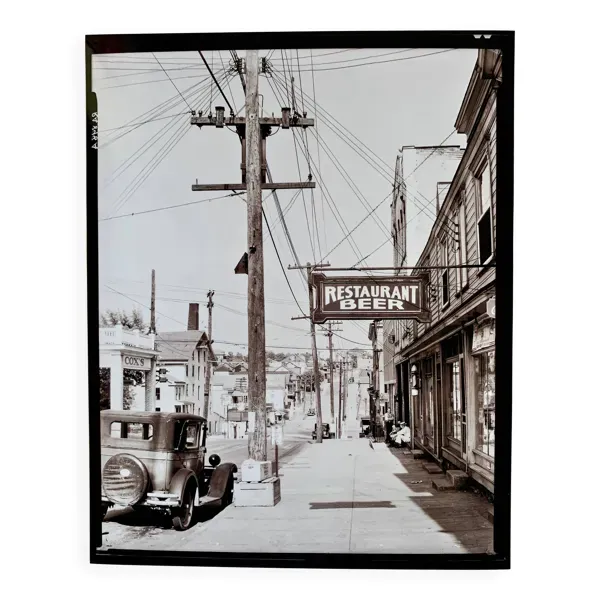 Photographie d’art W.Evans – Scène de rue à Mount Pleasant, Pennsylvanie
