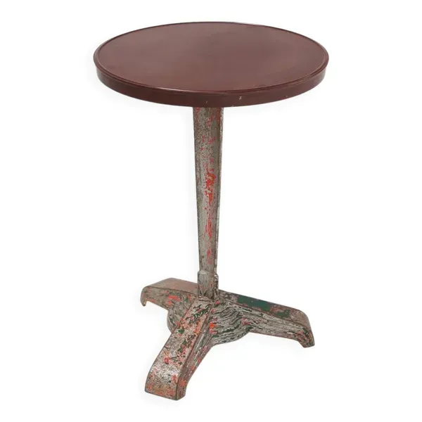 Table de bistrot avec plateau en bakélite par Louis Vuitton pour Rex, France, années 1930.