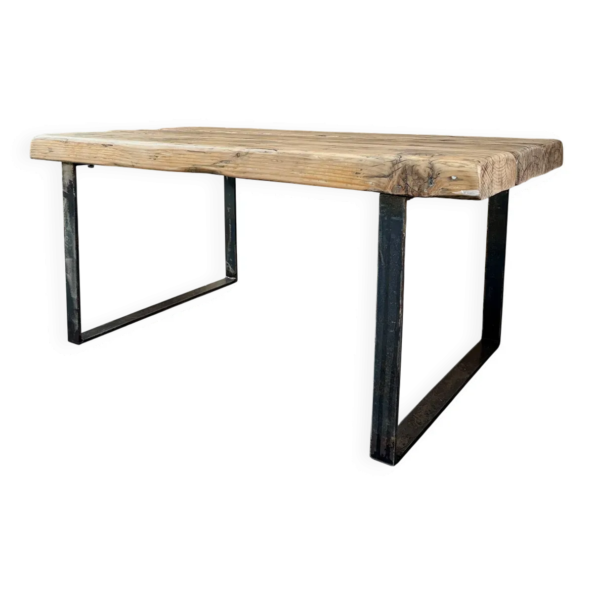 Table basse industrielle vintage (rénovée)