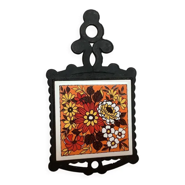 Dessous de plat théière jaune orangé Japan