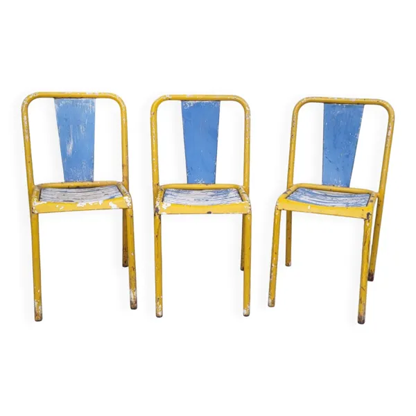 Chaises Tolix Xavier Pauchard T4 - 1950s (*3)