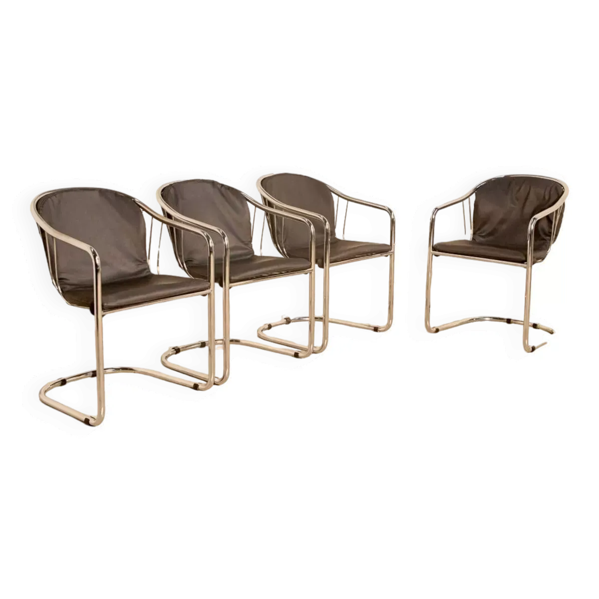 Ensemble de 4 chaises  80's