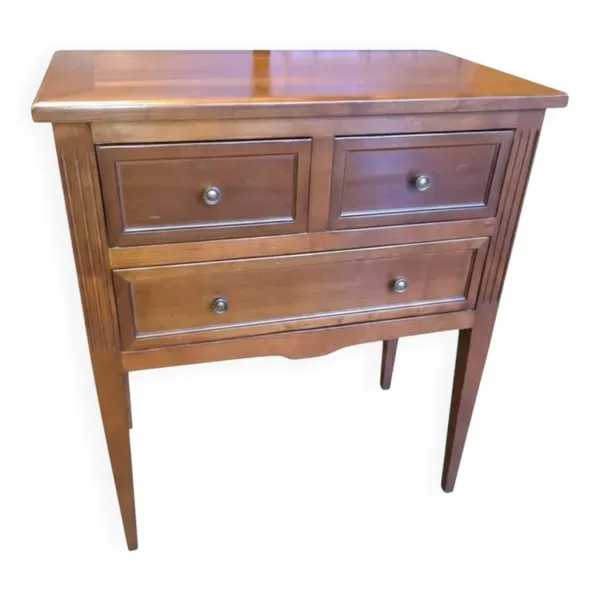 Commode style Louis XVI en merisier massif