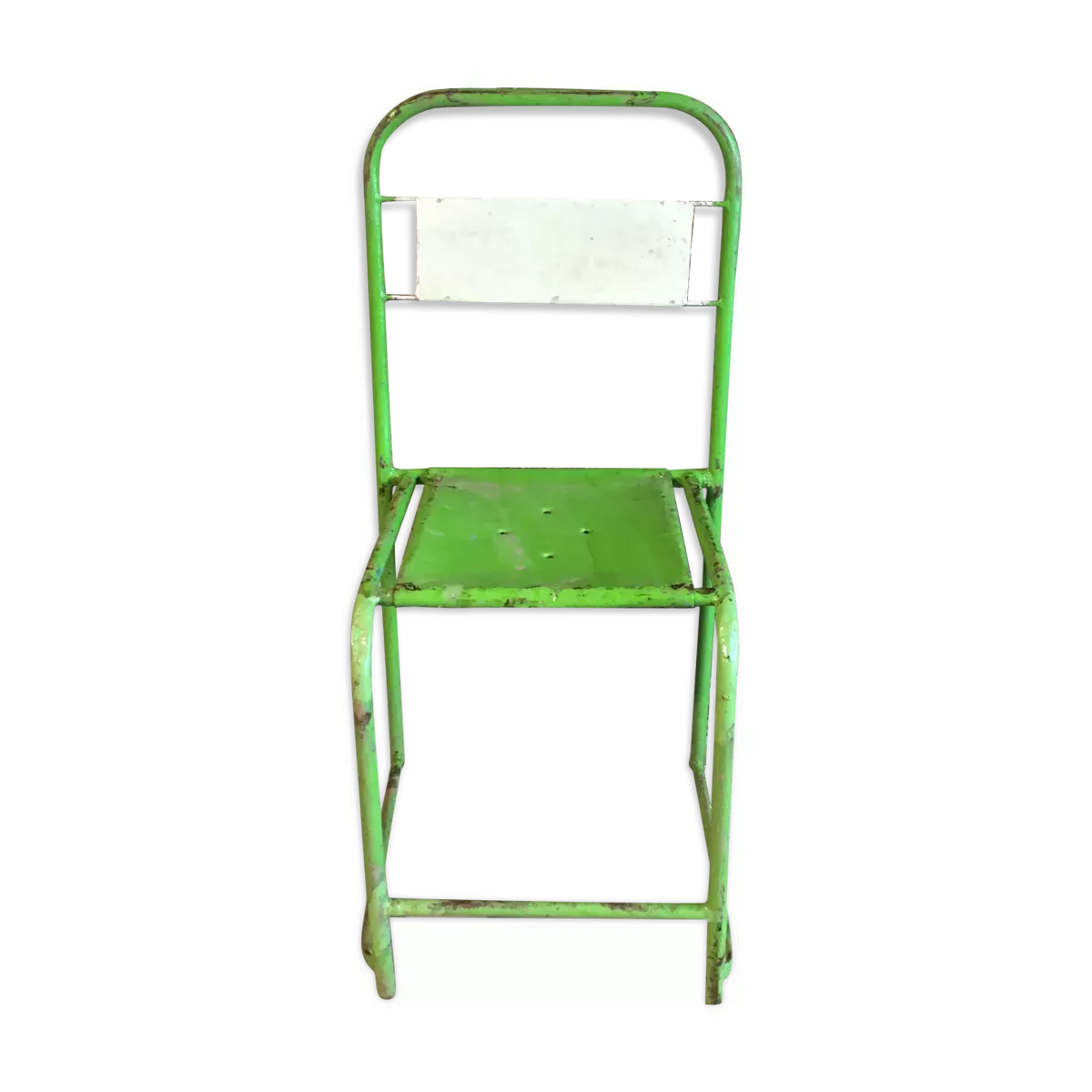 Chaise métallique vintage