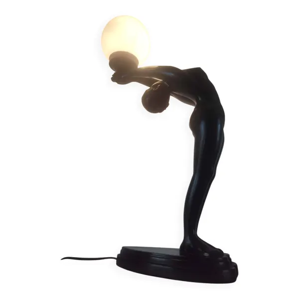 Lampe femme art Deco 72 cm de hauteur
