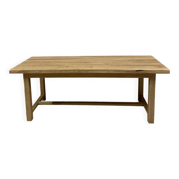 Grande table de ferme en bois massif – style campagne