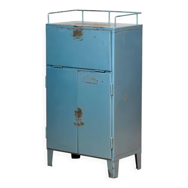 Armoire industrielle à quatre tiroirs des années 1970