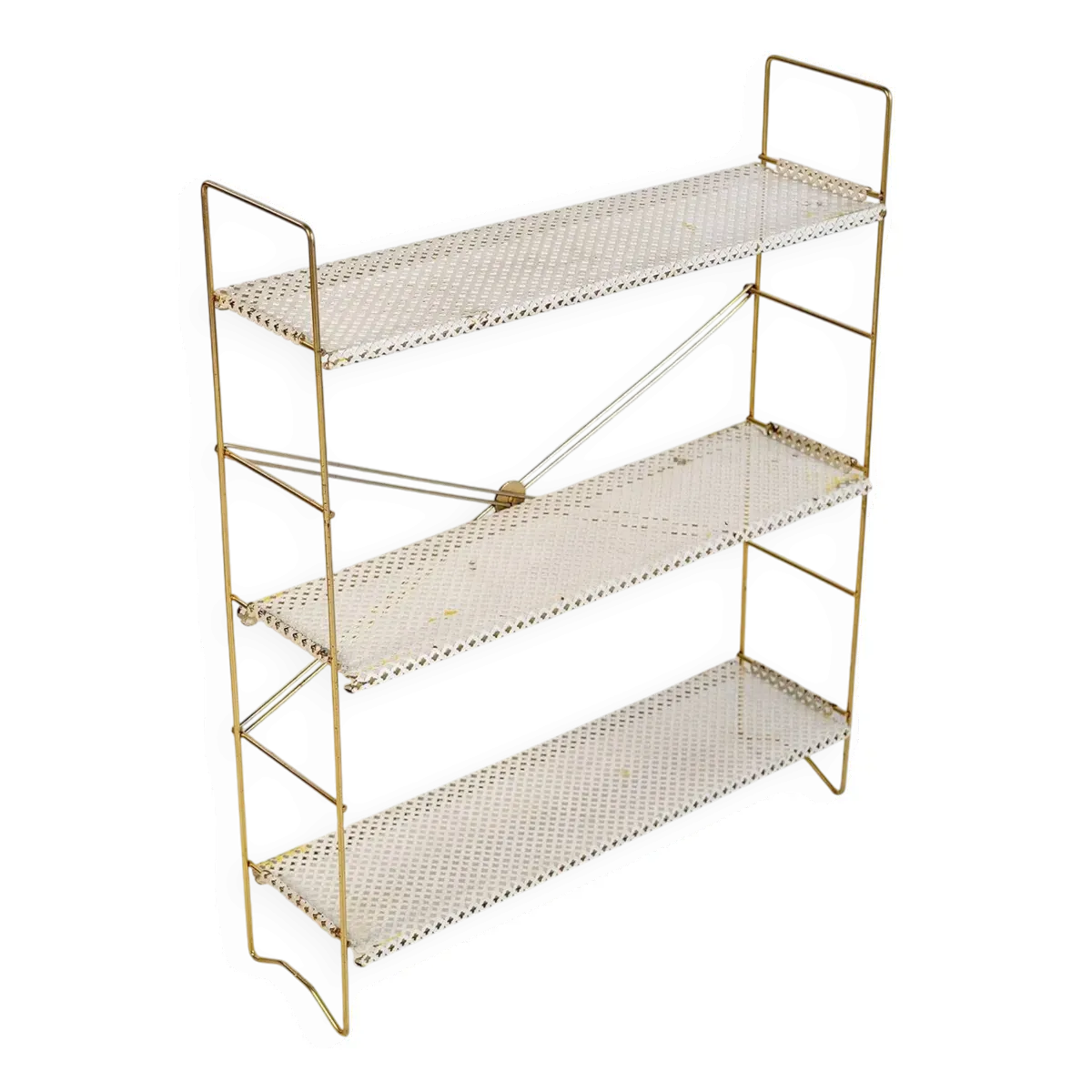 bibliothèque à 3 plateaux, France 1950