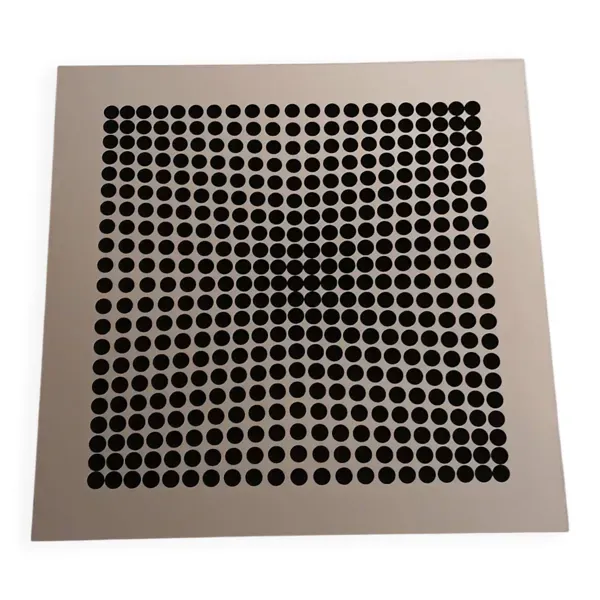 Sérigraphie Vasarely - ''Cinétique Profonde'' - Illusion 3D & Noir et Bl