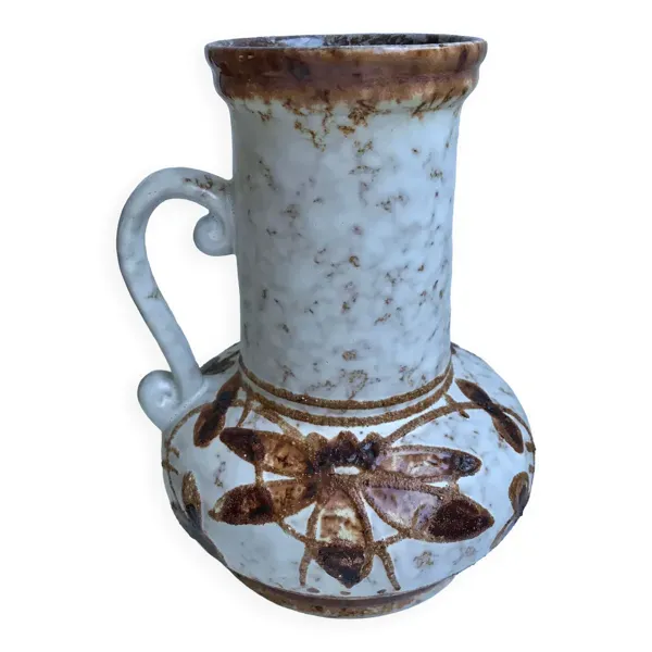 Vase en grès en céramique signé DDR années 70